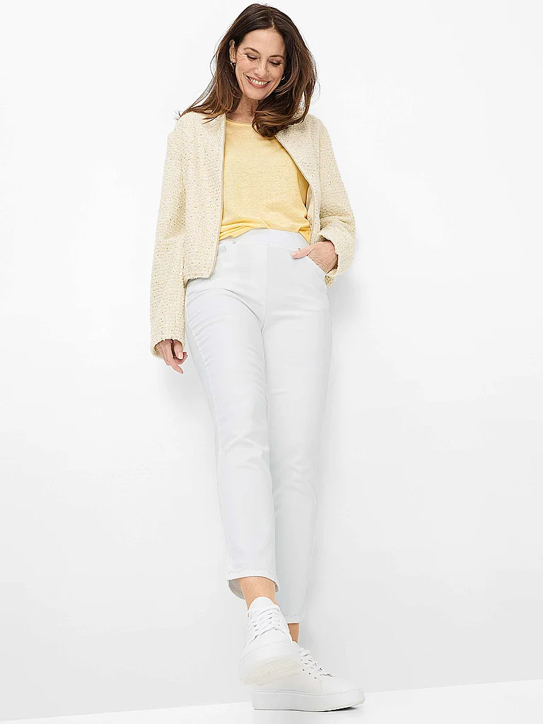 Raphaela by BRAX Pamina Cropped Jeans White 50 2